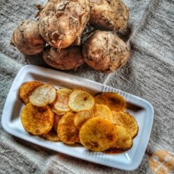 Friterade potatisskivor